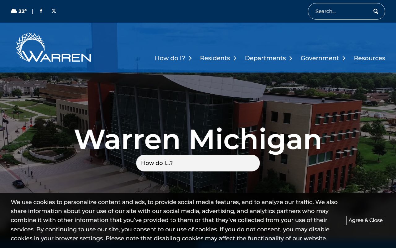 City of Warren official website