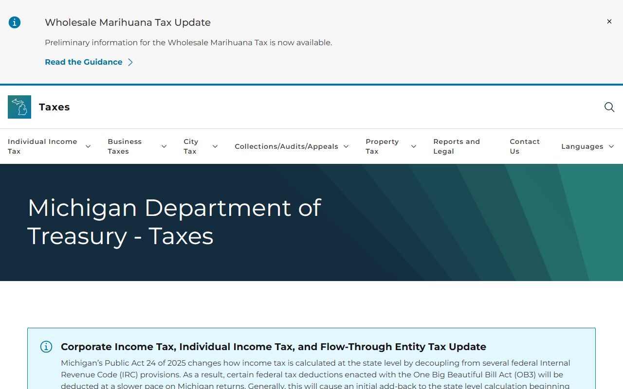 Michigan State Tax Commission website for property assessment oversight and appeals